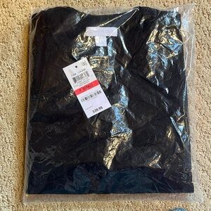 Black crew neck cardigan (in packaging)